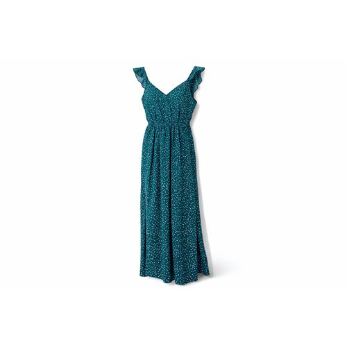 Robe Ouverte Verte À Pois Blancs Shein Taille S/36