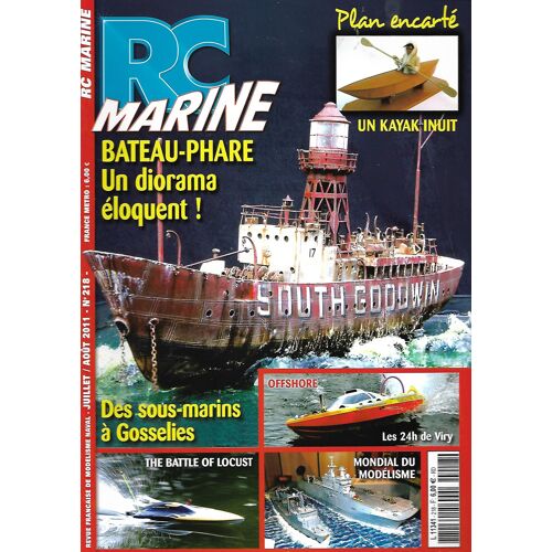 Rc Marine N° 218 - Bateau-Phare, Un Diorama Éloquent - Des Sous-Marins À Gosselies - Plan : Un Kayak Inuit