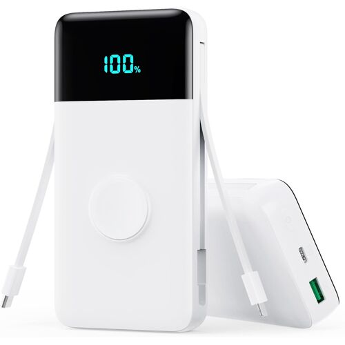 Jgd-Batterie Externe 26800mah Avec I-Watch Chargeur, 25w Pd+Qc4.0 Usb C Power Bank Avec 2 Câbles Charge Rapide Chargeur Batterie Portable 5 Sorties Pour Apple Watch, Iphone