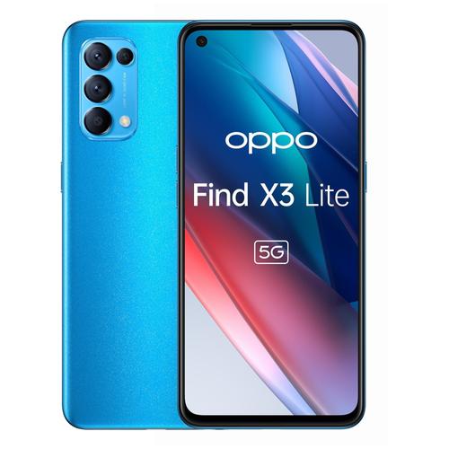 OPPO Find X3 Lite 6.4" Double SIM ColorOS 11.1 5G USB Type-C 8 Go 128 Go 4300 mAh Bleu