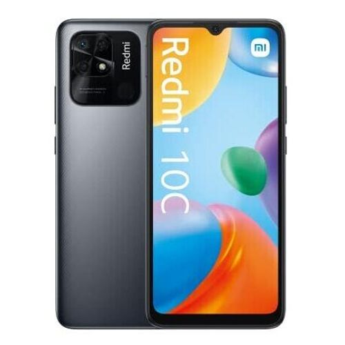 Vodafone Xiaomi Redmi 10C 6.71" Double SIM Android 11 4G USB Type-C 4 Go 128 Go 5000 mAh Graphite et Gris