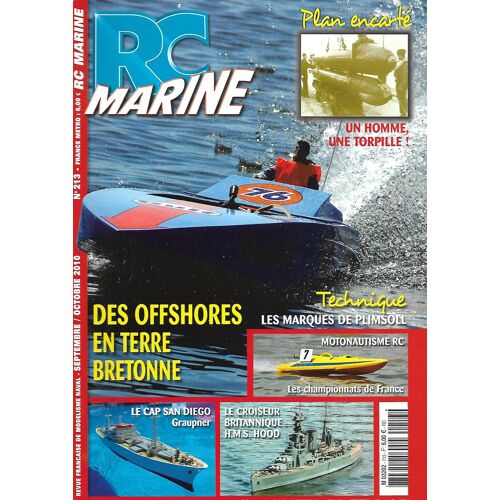 Rc Marine N° 213 - Des Offshore En Terre Bretonne - Plan : Torpille Humaine Allemande 1943 - 1945