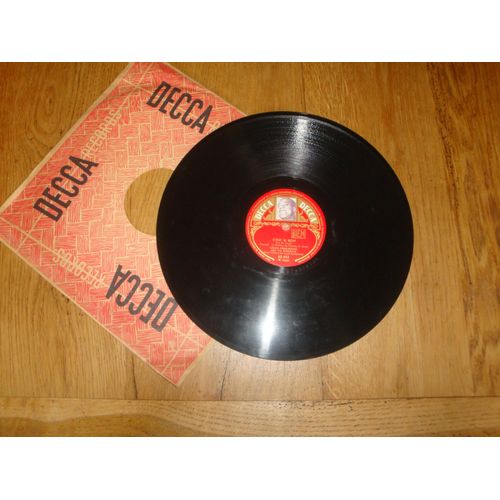 Louis Amstrong "La Vie En Rose Et C'Est Si Bon "Disque Decca 78 Tours Gramophone