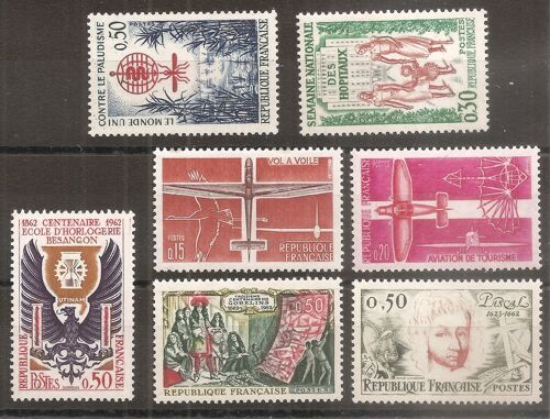 1338 À 1344 (1962) Série De Timbres Neufs N** (Cote 4e) (A113)