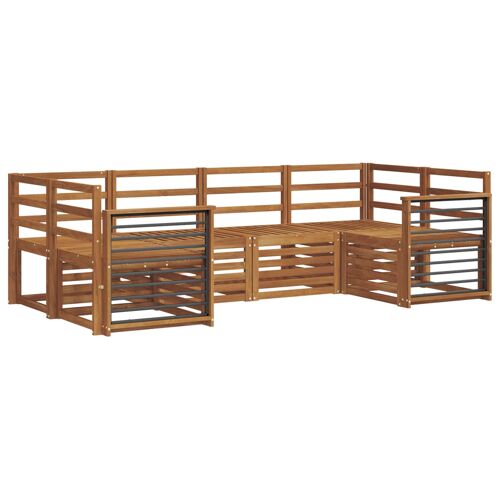 vidaXL Ensembles de canapés 6 pcs Naturel Bois d'Acacia Massif