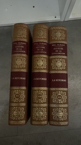 Collection De 3 Livres De Will Durant (Histoire De La Civilisation, La Réforme)