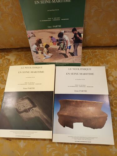 These De Jean-Pierre Watté : Le Neolithique En Seine-Maritime , 3 Volumes, 1992