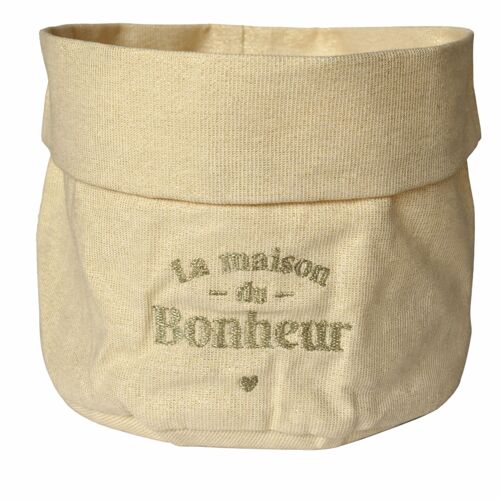 Petite Corbeille À Pain Pailletée Brodée La Maison Du Bonheur