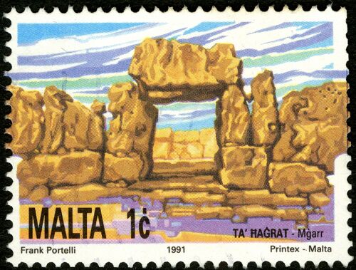 Timbre Malta , 1c , 1991 , Ta' Hagrat - Mgarr , Frank Portelli