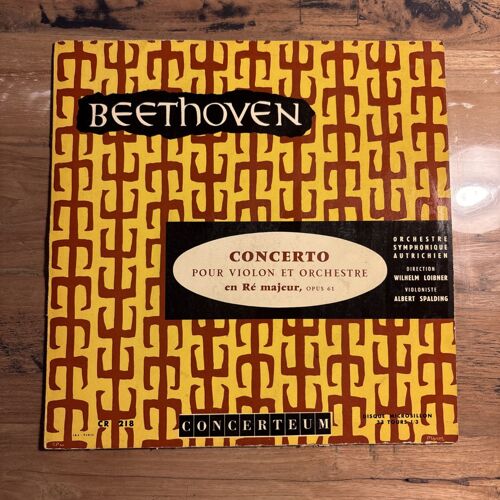 Vinyles - Beethoven : Concerto Pour Violon Et Orchestre