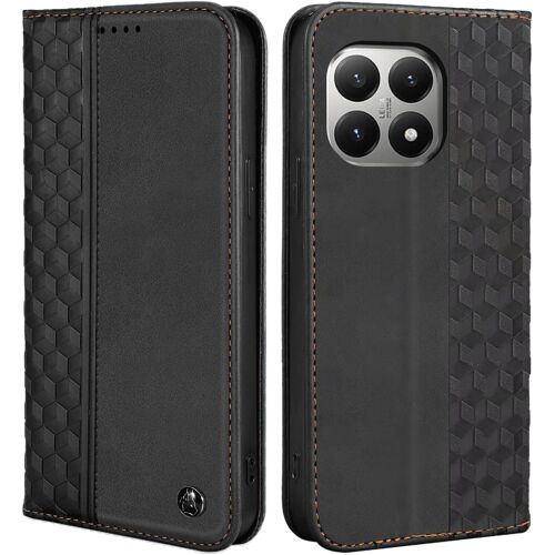 acdsgd-Coque pour Xiaomi 15T, Housse en Cuir PU avec Porte-Cartes, Support Intégré Flip Case, Étui Flip Anti-Choc Protection Complète pour Xiaomi 15T, Noir