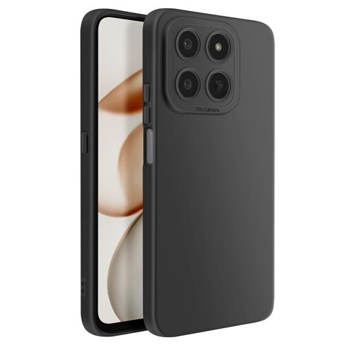 Coque pour Honor 400 Smart en Silicone Souple avec Renfort Bloc Caméra Noir
