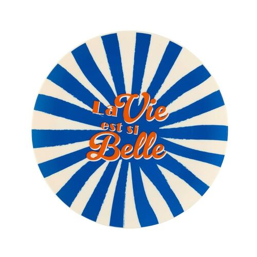 Assiette Réutilisable Pp Douceur De Vivre 26cm