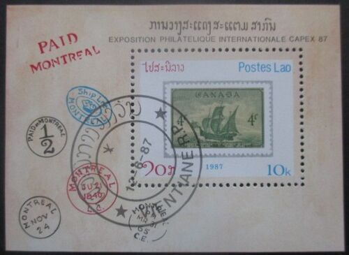 Laos Bloc N°94 Bateau Ancien Oblitéré