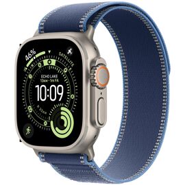 Apple Watch Ultra 3 - 49 mm - Titane Naturel / Boucle Trail Bleu - S/M - Cellular