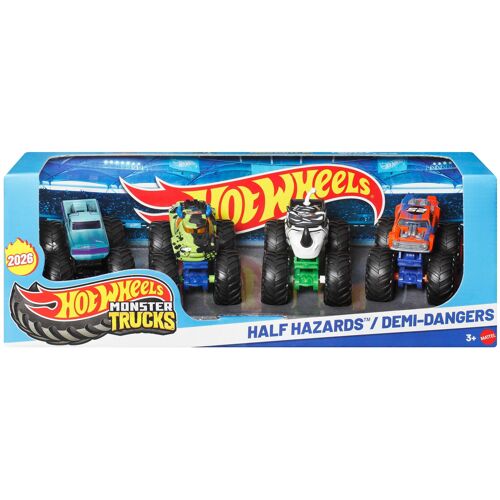 Hot Wheels Monster Trucks Hot Wheels-Pack De 4 -Assortiment De Véhicules