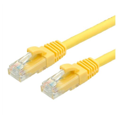 VALUE - Cordon de raccordement - RJ-45 (M) pour RJ-45 (M) - 10 m - UTP - CAT 6a - moulé, sans crochet - jaune, RAL 1004