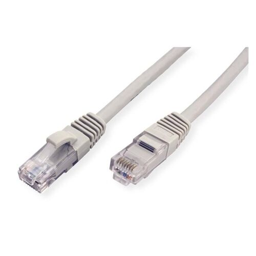 VALUE - Cordon de raccordement - RJ-45 (M) pour RJ-45 (M) - 7 m - UTP - CAT 6a - moulé, sans crochet - gris, RAL 7044