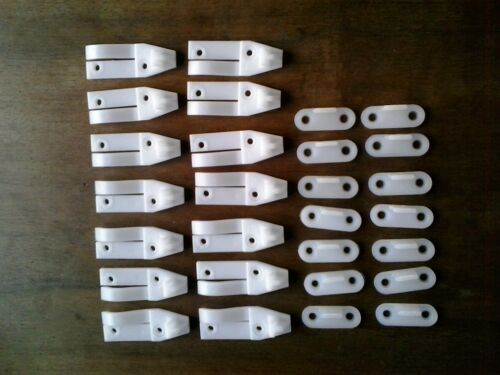 14 amortisseurs et 14 guidages bas pour portes de placard coulissantes.