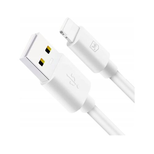 Câble 3MK Hyper USB-A/Lightning 25W 1,2 m Blanc
