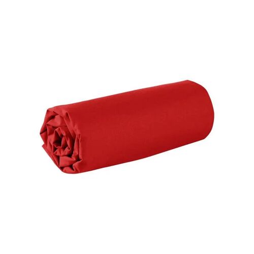 Drap Housse - 200 X 200 Cm - 100% Coton - 57 Fils - France - Bordeaux