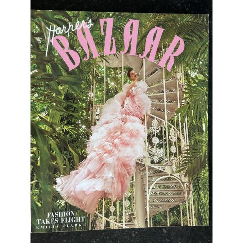 Harper's Bazaar December 2017 Cover Emilia Clarke - Fashion Takes Flight