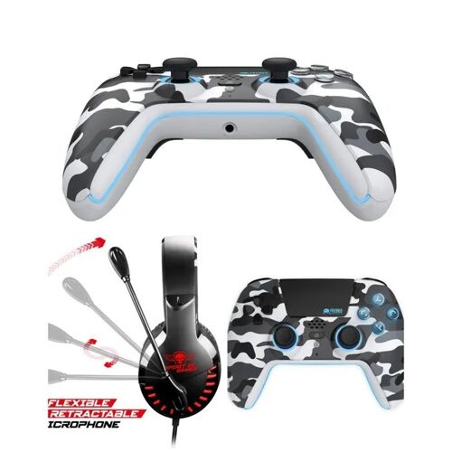 Casque gamer - SPIRIT OF GAMER - PRO H3 - White Camo - Jack 3,5 mm filaire - Micro omnidirectionnel