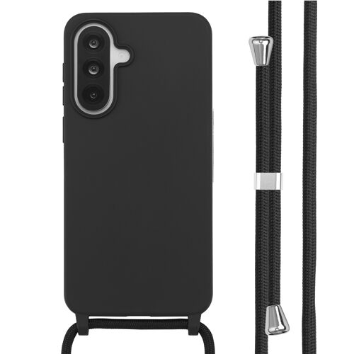 imoshion Coque en silicone avec cordon Samsung Galaxy A37 (5G) Noir