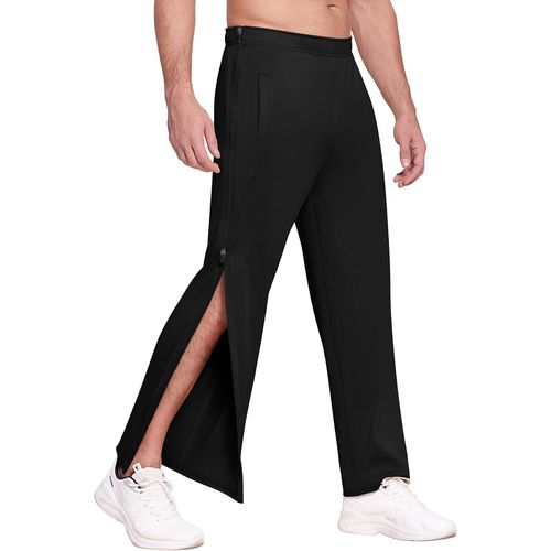 Ulteronixshop-Pantalon De Rééducation Pour Homme - Pantalon De Sport Long Avec Fermeture Éclair Sur Toute La Longueur - Pantalon De Survêtement Ample Et Décontracté
