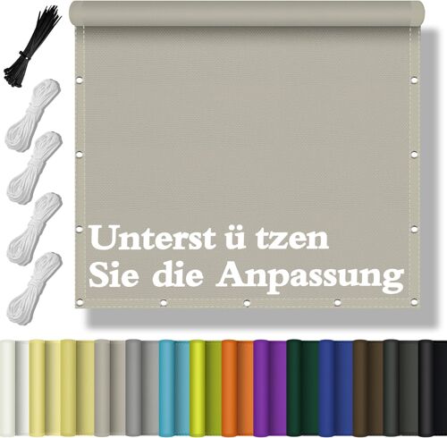 Ulteronixshop-Voile D'ombrage Imperméable, Protection Solaire En Plusieurs Tailles Et Couleurs, Sur Mesure, Toit Pare-Soleil Avec ?illets, Protection Contre Le Vent, Protection Uv, Avec Cordes De Fix