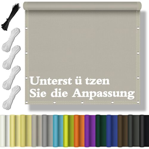 Ulteronixshop-Voile D'ombrage Imperméable, Protection Solaire En Plusieurs Tailles Et Couleurs, Sur Mesure, Toit Pare-Soleil Avec ?illets, Protection Contre Le Vent, Protection Uv, Avec Cordes De Fix