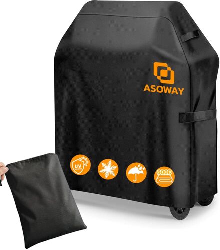 Ulteronixshop-Housse Barbecue Exterieur, 600D Oxford Housse Plancha Bache Barbecue Exterieur Imperméable, Housse Barbecue Camping gaz Anti-Vent, Anti-UV, Antipoussière, Anti-l'eau (76x66x110cm)