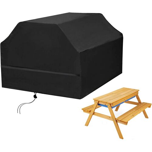 Ulteronixshop-Housse De Table Picnic Enfant Imperméable, Housse Pour Salon De Jardin Enfant Exterieur, Bâche Table Et Chaise Enfant Bois, Robuste Tissu Oxford 420d Coupe-Vent Anti-Uv 100w X 90d X 60h