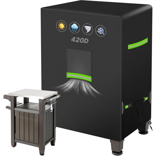 Ulteronixshop-Housse de Table d'Appoint de Barbecue, 420D Oxford 70x54x90cm(LxWxH) cm Housse BBQ Barbecue Exterieure, Imperméable Résistante, Housses Bache Cuisine Exterieure