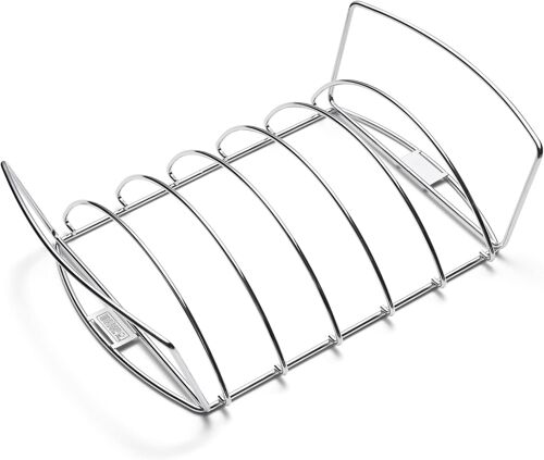 Ulteronixshop-Support de cuisson premium, utilisable des deux côtés, compatible lave-vaisselle, adapté aux barbecues Weber Q 300/3000 et grand barbecue à gaz, barbecue à charbon Ø 57 cm et + - Argent