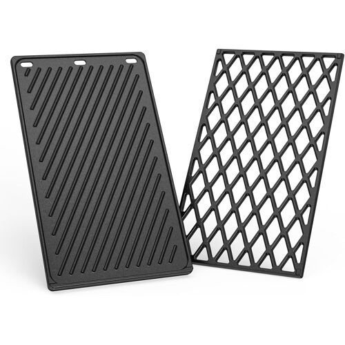 Ulteronixshop-Onlyfire Plaque & Grille de Cuisson pour Barbecue à Gaz Weber Spirit E/S-210/215 et Spirit II/Classic E-210/220 - Plancha & Grille de Cuisson en Fonte - Pièces de Rechange pour Weber 76