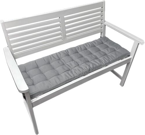 Ulteronixshop-Coussin De Banc 120x40x4 Cm ¿ Coussin Pour Banc De Jardin Et Banc De Salle À Manger ¿ Imperméable, Facile D¿Entretien & Rembourré ¿ Usage Intérieur & Extérieur ¿ Gris Clair