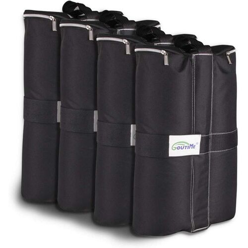 Ulteronixshop-Sacs Lest Sable pour Tentes Barnum Pliant Poids Lesté pour Tonnelle,Noir 4 Pièces/Ensemble¿Sac lestage Sable¿Noir Sac de Sable¿