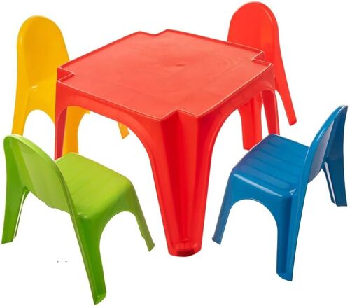 Ulteronixshop-Mandelli Table Pique-Nique 4 Amis, Unisexe, 56 X 56 X 40 Cm, Rouge