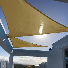 Ulteronixshop-Sunny Guard 16 '12,7 Cm X 16' 12,7 Cm X 16 '12,7 Cm Triangle Soleil Voile D'ombrage Anti-Uv Pour L'extérieur Terrasse Jardin 16'5''x16'5''x16'5'' Sable