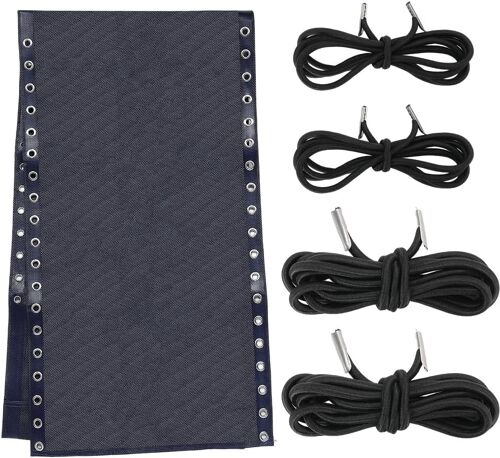 Ulteronixshop-159 * 42cm Toile de Rechange pour Transat,Tissu de Remplacement pour Chaise Zero Gravity Pliante Antigravité Tissu de Réparation pour Chaise D'Extérieur Bleu de Prusse avec Corde pour C