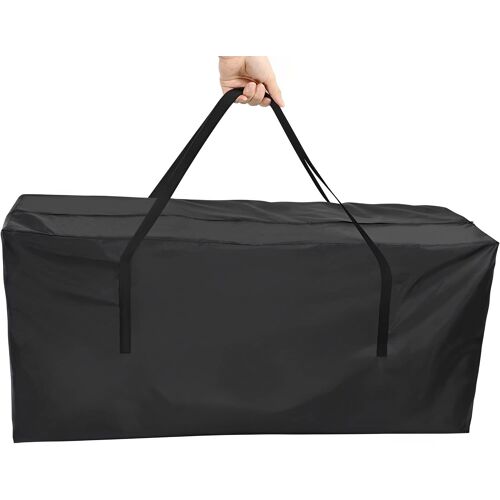 Ulteronixshop-Sac De Rangement Pour Coussins De Jardin, Sac De Rangement En Tissu Oxford Imperméable Pour Meubles D'extérieur, Sac De Rangement Robuste Avec Poignée Et Fermeture Éclair, 173x76x51 Cm