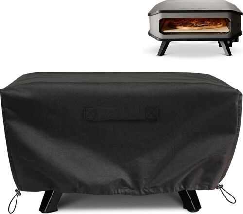 Ulteronixshop-Housse de protection pour four à pizza Cozze 90347 17"", 62 x 62 x 28 cm, étanche, pour l'extérieur, accessoires de four à pizza, tissu Oxford 420D, double cordon de serrage réglable