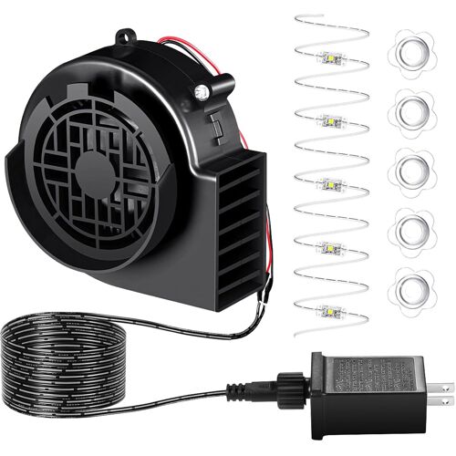 Ulteronixshop-Ventilateur gonflable de rechange avec 5 lumières LED pour costume de Noël, Thanksgiving, Halloween, cour, pelouse, barbecue, pique-nique, camping