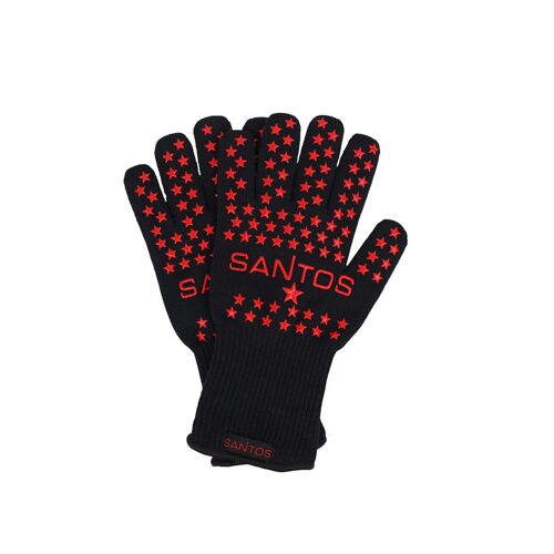 Ulteronixshop-SANTOS Gants de barbecue résistants à la chaleur jusqu'à 350 °C - En fibres d'aramide - Antidérapants et flexibles - Protection pour les mains et les avant-bras - Avec doublure en coton