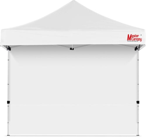 Ulteronixshop-Panneau latéral 3 x 3 m sans fenêtre pour tonnelle Pliante imperméable Blanc