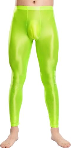 Ulteronixshop-Hommes Glossy Pantalon Étroit Brillant Leggings Huile Brillant Pants Collants Nylon Pantalons De Sport Grande Taille Clubwear Cuissards Pantalon M-Xxl