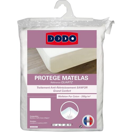 Ulteronixshop-Protège-Matelas Absorbant Molleton Coton 140x190 cm - pour Lit 2 Personnes - Drap Housse, Anti-Rétrécissement - Double Face en 100% Coton - Lavable en Machine à 95°C