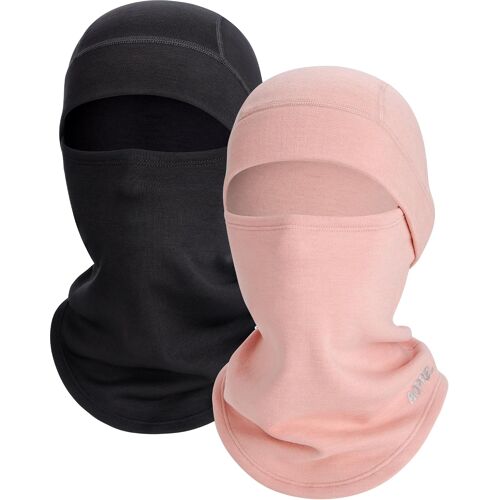 Ulteronixshop-Cagoule D'hiver Pour Enfant - Mélange De Laine Et Modal - Cagoule De Ski Multifonction - Coupe-Vent - Masque Facial À Enfiler - Avec Cache-Cou - Pour Garçons Et Filles