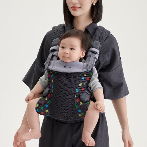 Psssg02 Porte-Bébé De Couleur Bleu Montagneux – Porte-Bébé Ergonomique Pour Nouveau-Nés.Caractéristiques : Support Multifonctionnel Doté D'Un Dossier, D'Un Siège Et D'Une Base De Siège, Conçu Selon